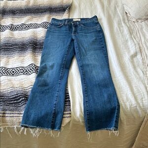 Madewell Flare Jeans in Deep Blue